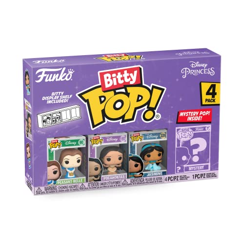 Funko Bitty Pop! Disney Princess - Peasant Belle, Pocahontas, Jasmine und eine Überraschungs-Mini-Figur - 0.9 Inch (2.2 cm) Sammlerstück Stapelbares Display-Regal Inklusive - Geschenkidee von Funko