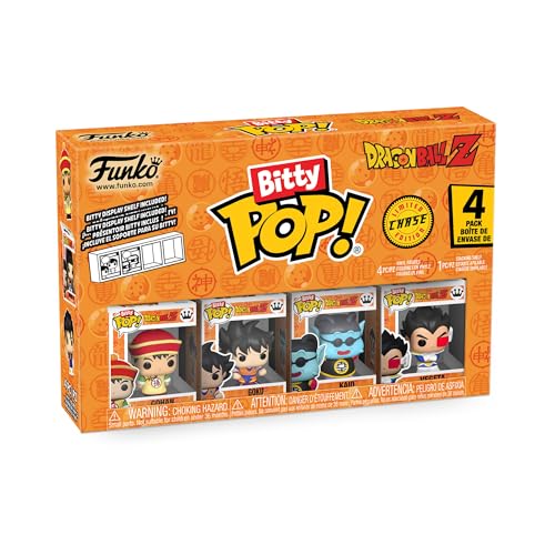 Funko Bitty Pop! DBZ - Cell - (First Form) 4PK - Cell (First Form), Android 17, Android 18 und eine Überraschungs-Mini-Figur - 0.9 Inch (2.2 cm) - Dragon Ball Z Sammlerstück - Geschenkidee von Funko