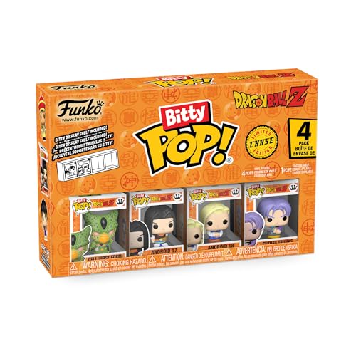 Funko Bitty Pop! DBZ - Frieza 4PK - Frieza 100% Final Form, Super Saiyan Goku First Appearance, Vegeta und eine Überraschungs-Mini-Figur - 0.9 Inch (2.2 cm) - Dragon Ball Z Sammlerstück von Funko
