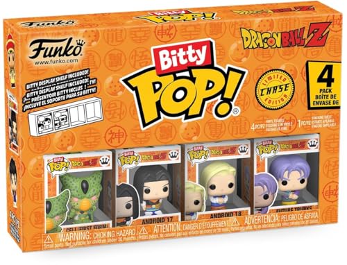 Funko Bitty Pop! DBZ - Frieza 4PK - Frieza 100% Final Form, Super Saiyan Goku First Appearance, Vegeta und eine Überraschungs-Mini-Figur - 0.9 Inch (2.2 cm) - Dragon Ball Z Sammlerstück von Funko