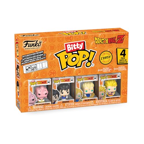 Funko Bitty Pop! DBZ - Goku & Nimbus 4PK - Gohan, Raditz, Piccolo und eine Überraschungs-Mini-Figur - 0.9 Inch (2.2 cm) - Dragon Ball Z Sammlerstück Stapelbares Display-Regal Inklusive von Funko