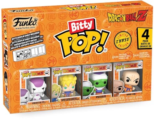 Funko Bitty Pop! DBZ - Kid Buu 4PK - Kid Buu, Vegito, Majin Vegeta und eine Überraschungs-Mini-Figur - 0.9 Inch (2.2 cm) - Dragon Ball Z Sammlerstück Stapelbares Display-Regal Inklusive von Funko