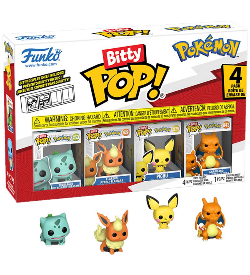 Funko Bitty Pop! Figuren - Pokémon - 4er-Pack - Funko - One Size - Spielzeugfiguren Funko Bitty Pop! Figuren - Pokémon - 4er-Pack - Funko - One Size - Spielzeugfiguren von Funko