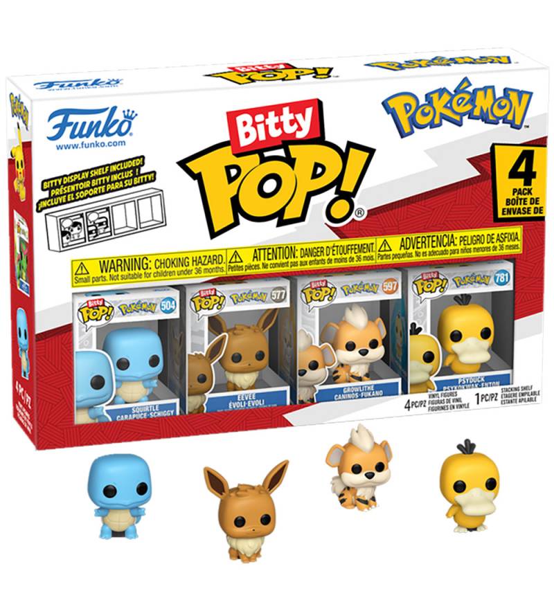 Funko Bitty Pop! Figuren - Pokémon - 4er-Pack - Funko - One Size - Spielzeugfiguren Funko Bitty Pop! Figuren - Pokémon - 4er-Pack - Funko - One Size - Spielzeugfiguren von Funko