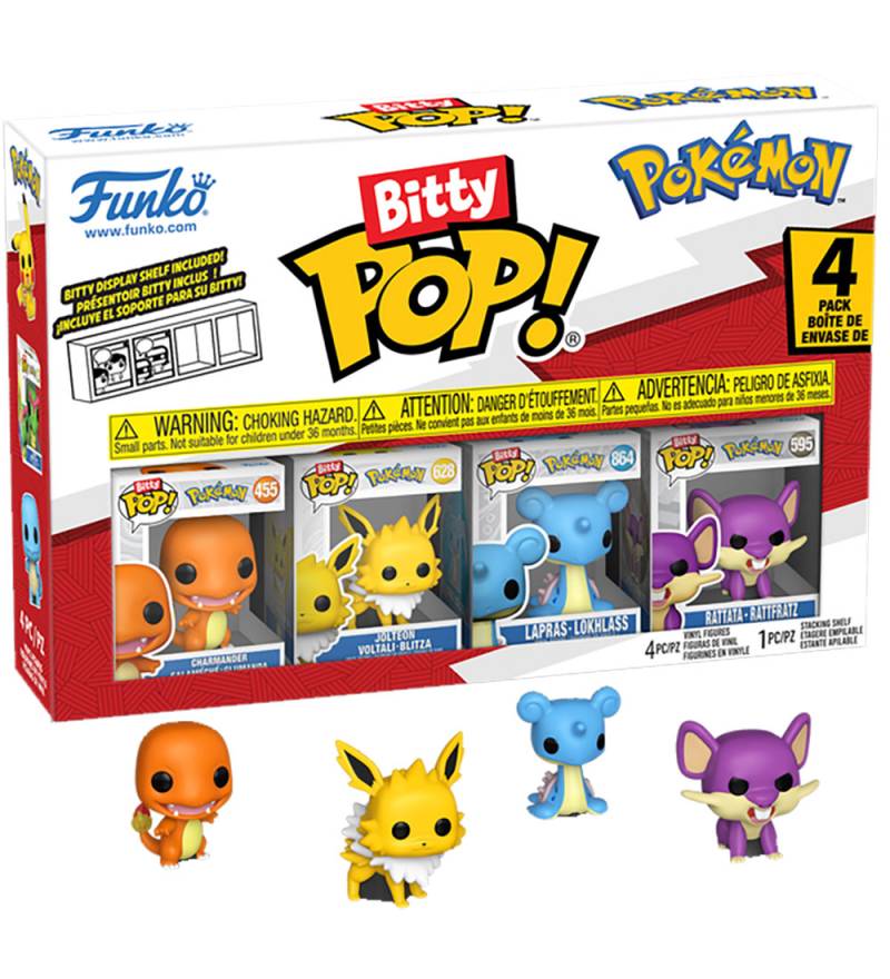 Funko Bitty Pop! Figuren - Pokémon - 4er-Pack - Funko - One Size - Spielzeugfiguren Funko Bitty Pop! Figuren - Pokémon - 4er-Pack - Funko - One Size - Spielzeugfiguren von Funko