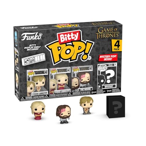 Funko Bitty Pop! GoT - Tyrion 4pkund eine Überraschungs-Mini-Figur - 0.9 Inch (2.2 cm) - Game of Thrones Sammlerstück Stapelbares Display-Regal Inklusive - Geschenkidee Party-Tüten-Strumpf von Funko
