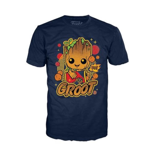 Funko Boxed Tee: Groot Shorts - Groot - (L) - T-Shirt - Kleidung - Geschenkidee - Kurzärmeliges Top Für Erwachsene Männer und Frauen - Offizielle Handelswaren - Movies Fans von Funko