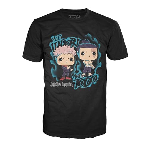 Funko Boxed Tee: JJK - Yuji & Aoi - Medium - Jujutsu Kaisen - T-Shirt - Kleidung - Geschenkidee - Kurzärmeliges Top Für Erwachsene Männer und Frauen - Offizielle Handelswaren Fans von Funko