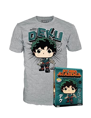 Funko Boxed Tee: My Hero Academia (MHA) Izuku Midoriya - (Deku) Small Izuku Midoriya - (Deku) (S) - T-Shirt - Kleidung - Geschenkidee - Kurzärmeliges Top Für Erwachsene Männer und Frauen Fans von Funko