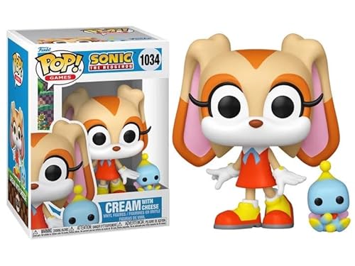 Funko Cream with Cheese Buddy + Pop Protector: Sonic The Hedgehog Pop! Games Vinyl Figure (Gift Set Bundled with ToyBop Brand Box Protector Collector Case) von Funko