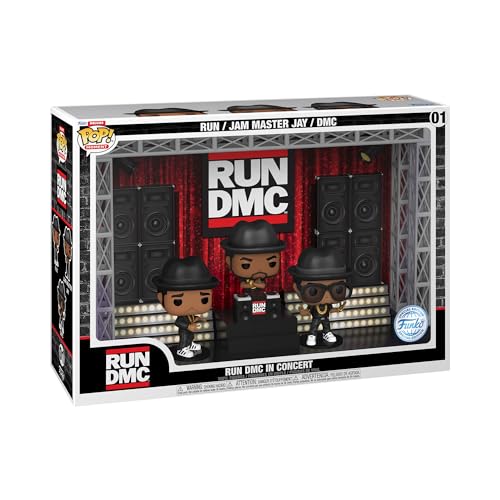 Funko Pop! Moments Deluxe: Run Run DMC Stage - Vinyl-Sammelfigur - Geschenkidee - Offizielle Handelswaren - Spielzeug Für Kinder und Erwachsene - Music Fans - Modellfigur Für Sammler und Display von Funko