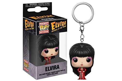 Funko FK34701 POP! Keychain: Horror - Elvira (Red Dress) Vinyl Figure 4cm,[Exklusiv bei Amazon] von Funko
