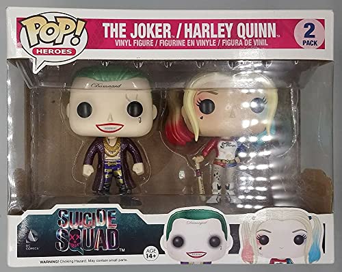 Funko FK9133 Suicide Squad Puppen- Joker und Harley Quinn Metallic Variante 2er Pack Vinyl Figur 10 cm limitiert Funko FK9133 Suicide Squad Puppen- Joker und Harley Quinn Metallic Variante 2er Pack Vinyl Figur 10 cm limitiert von Funko