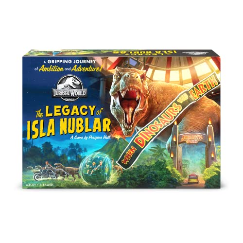 Funko Games - Jurassic Park: The Legacy of Isla Nublar Strategy Adventure Board Game - for Kids & Adults Age 10 Years Up - Family, 56323 von Funko