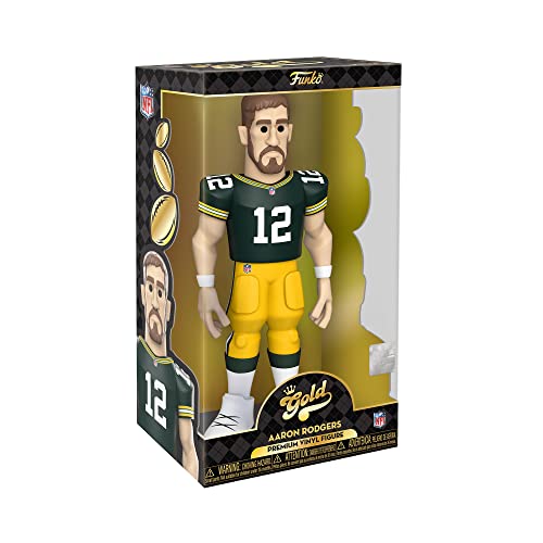 Funko Gold 12" NFL: Packers - Aaron Rodgers - 1/6 Quote Für Seltene Chase-Variantease - Sammelbare Vinyl-Actionfigur - Geschenkidee Zum Geburtstag - Offizielle Handelswaren - Für Ihre Sammlung von Funko