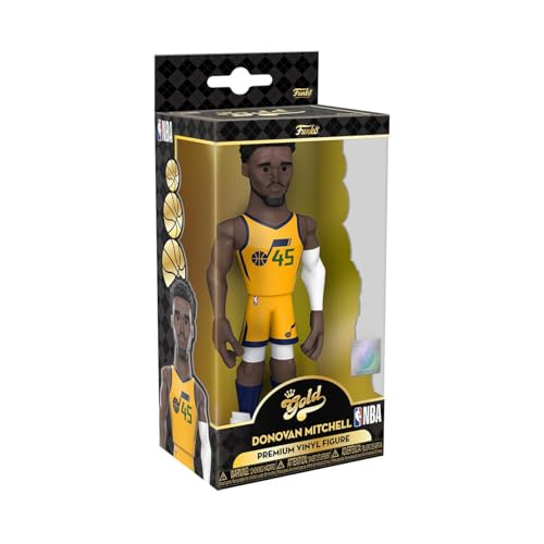 Funko Gold 5" NBA: Jazz-Donovan Mitchell - (CE'21) - 1/6 Quote Für Seltene Chase-VarianteASE - Sammelbare Vinyl-Actionfigur - Geschenkidee Zum Geburtstag - Offizielle Handelswaren - Für Ihre Sammlung von Funko
