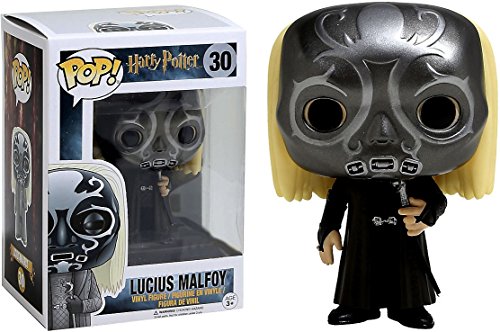 Funko - Harry Potter-Death Eater Mask Lucius Malfoy Figurina, Mehrfarbig, 10992 von Funko