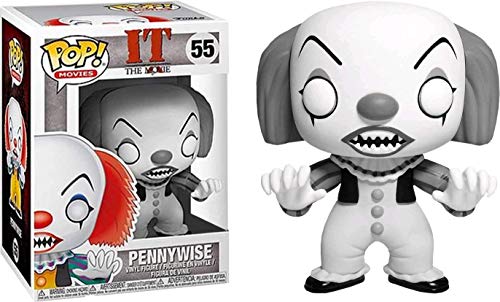 Funko - It Classic-Pennywise Exclusive (Black & White) Other License Figurine, Mehrfarbig, 35158 von POP