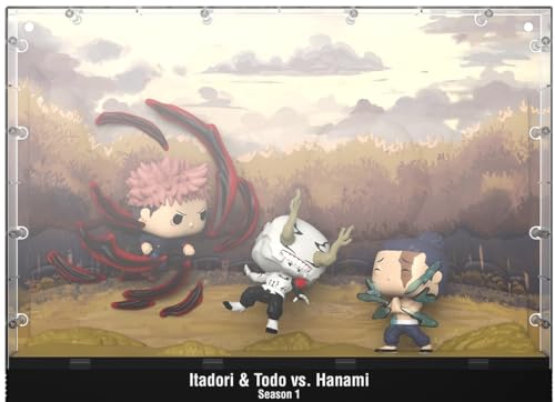 Funko Jujutsu Kaisen Yuji Itadori & A0I Todo & Hanami (Pop! Moments Deluxe) Vinyl Figur 06 Unisex Pop! Multicolor von Funko
