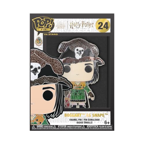 Funko Large Pop! Enamel Pin - Harry Potter POA 20th - Boggart As Snape- Emaille-Nadeln - Niedliche Brosche Zum Sammeln - Für Rucksäcke & Taschen - Geschenkidee - Offizielle Handelswaren von Funko