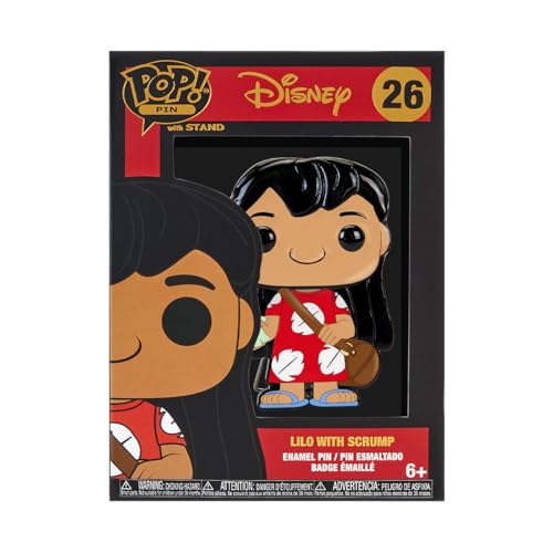 Funko Large Pop! Enamel Pin Disney: Lilo and Stitch - Lilo with Scrump Enamel Pin - Disney: Lilo & Stitch - Emaille-Nadeln - Niedliche Brosche Zum Sammeln - Für Rucksäcke & Taschen Funko Large Pop! Enamel Pin Disney: Lilo and Stitch - Lilo with Scrump Enamel Pin - Disney: Lilo & Stitch - Emaille-Nadeln - Niedliche Brosche Zum Sammeln - Für Rucksäcke & Taschen von Funko