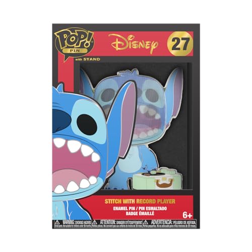 Funko Large Pop! Enamel Pin - Disney: Lilo and Stitch - Stitch with Record Player - Disney: Lilo & Stitch - Emaille-Nadeln - Niedliche Brosche Zum Sammeln - Für Rucksäcke & Taschen Funko Large Pop! Enamel Pin - Disney: Lilo and Stitch - Stitch with Record Player - Disney: Lilo & Stitch - Emaille-Nadeln - Niedliche Brosche Zum Sammeln - Für Rucksäcke & Taschen von Funko