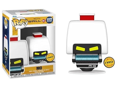 Funko M-O Reinigungsroboter Wall-E Movie + Pop Protector: Pop! Disney Pixar Vinyl-Figur (Geschenkset gebündelt mit ToyBop Brand Box Protector Collector Case) (M-O Robot Angry Red Alert Chase) von Funko
