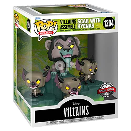 Funko Moments Disney The Lion King Pop! Deluxe Scar with Hyenas Vinyl Figure Hot Topic Exclusive #1204, FUN64677 von FUNKO