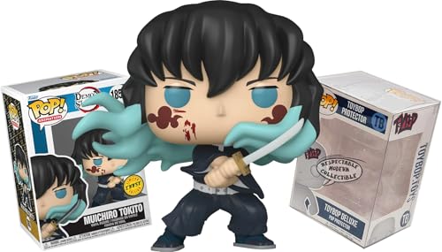 Funko Muichiro Tokito Chase (White Blade) + Pop Protector: Demon Slayer Pop! Animation Vinyl Figure (Gift Set Bundled with ToyBop Brand Box Protector Collector Case) von Funko