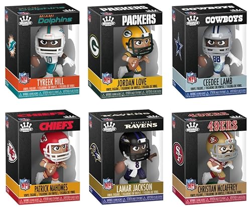 Funko NFL Minis Sammelfiguren aus Vinyl, 6-teiliges Set, Fußballspieler-Kollektion Funko NFL Minis Sammelfiguren aus Vinyl, 6-teiliges Set, Fußballspieler-Kollektion von Funko