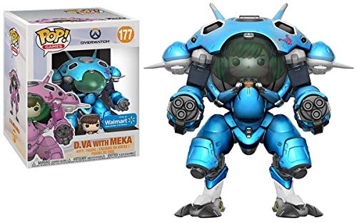 Funko - Overwatch-D.Va & Mech Exclusive (Blueberry) Figur, Mehrfarbig, 29161 von Funko