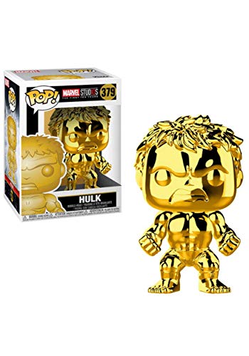 Funko POP! Bobble: Marvel: Marvel Studios 10: Hulk - (Chrome) - Vinyl-Sammelfigur - Geschenkidee - Offizielle Handelswaren - Spielzeug Für Kinder und Erwachsene - Movies Fans von Funko