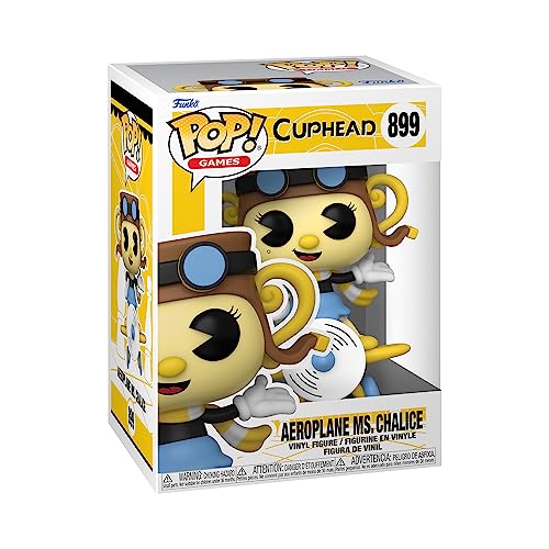Funko Pop! Games: Cuphead - Chef Saltbaker - Aeroplane Chalice - Vinyl-Sammelfigur - Geschenkidee - Offizielle Handelswaren - Spielzeug Für Kinder und Erwachsene - Video Games Fans von Funko