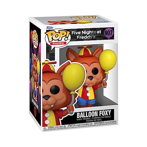 Funko Pop! Games: Five Nights at Freddy's (FNAF) SB - Balloon Foxy - Vinyl-Sammelfigur - Geschenkidee - Offizielle Handelswaren - Spielzeug Für Kinder und Erwachsene - Video Games Fans von Funko