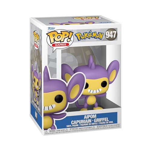 Funko Pop! Games: Pokemon - Aipom - Griffel - Vinyl-Sammelfigur - Geschenkidee - Offizielle Handelswaren - Spielzeug Für Kinder und Erwachsene - Video Games Fans - Modellfigur Für Sammler und Display Funko Pop! Games: Pokemon - Aipom - Griffel - Vinyl-Sammelfigur - Geschenkidee - Offizielle Handelswaren - Spielzeug Für Kinder und Erwachsene - Video Games Fans - Modellfigur Für Sammler und Display von Funko