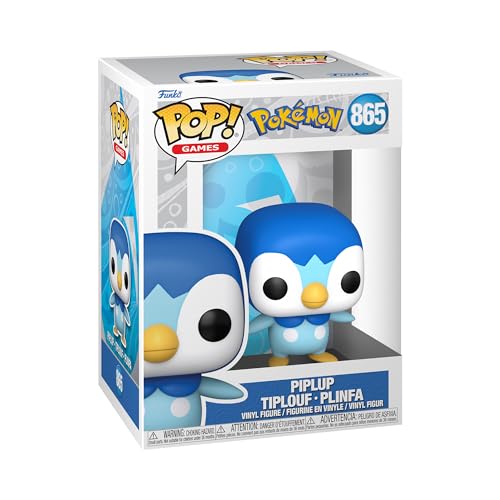 Funko POP! Games: Pokemon - Piplup - Collectable Vinyl Figure for Display - Gift Idea - Official Merchandise - Toys for Kids & Adults - Video Games Fans - von Funko