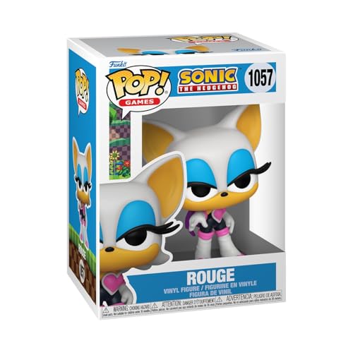 Funko POP! Games: Sonic - Rogue The Bat - Rouge - Sonic The Hedgehog - Vinyl-Sammelfigur - Geschenkidee - Offizielle Handelswaren - Spielzeug Für Kinder und Erwachsene - Video Games Fans von Funko