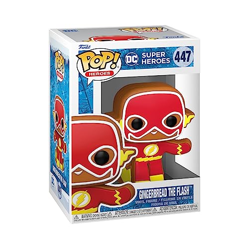Funko POP! Heroes: DC Holiday - The Flash - Lebkuchen - Roter Blitz - DC Comics - Vinyl-Sammelfigur - Geschenkidee - Offizielle Handelswaren - Spielzeug Für Kinder und Erwachsene von Funko