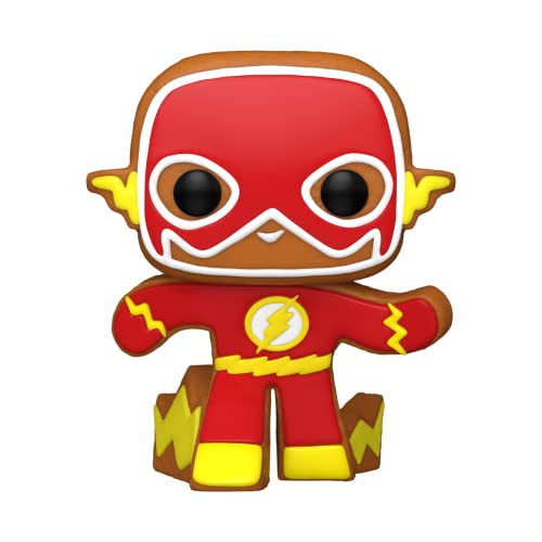 Funko POP! Heroes: DC Holiday - The Flash - Lebkuchen - Roter Blitz - DC Comics - Vinyl-Sammelfigur - Geschenkidee - Offizielle Handelswaren - Spielzeug Für Kinder und Erwachsene von Funko