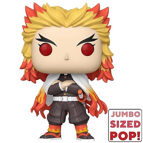 Funko POP! Jumbo: Demon Slayer - Rengoku - Vinyl-Sammelfigur - Geschenkidee - Offizielle Handelswaren - Spielzeug Für Kinder Und Erwachsene - Anime Fans - Modellfigur Für Sammler Und Display Funko POP! Jumbo: Demon Slayer - Rengoku - Vinyl-Sammelfigur - Geschenkidee - Offizielle Handelswaren - Spielzeug Für Kinder Und Erwachsene - Anime Fans - Modellfigur Für Sammler Und Display von Funko