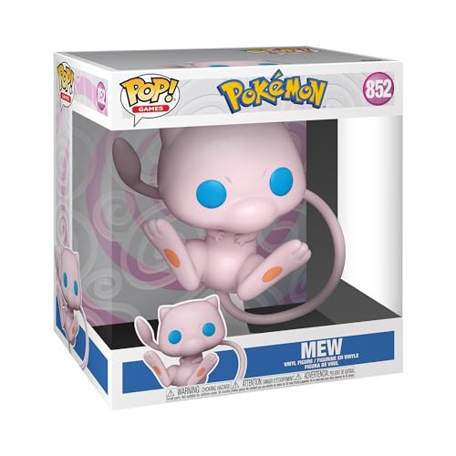 Funko POP! Jumbo: Pokemon - Mew - Vinyl-Sammelfigur - Geschenkidee - Offizielle Handelswaren - Spielzeug Für Kinder Und Erwachsene - Video Games Fans - Modellfigur Für Sammler Und Display von Funko
