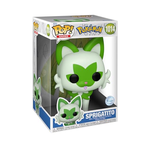 Funko POP! Jumbo: Pokemon - Sprigatito - Felori - Vinyl-Sammelfigur - Geschenkidee - Offizielle Handelswaren - Spielzeug Für Kinder und Erwachsene - Video Games Fans - Modellfigur Für Sammler Funko POP! Jumbo: Pokemon - Sprigatito - Felori - Vinyl-Sammelfigur - Geschenkidee - Offizielle Handelswaren - Spielzeug Für Kinder und Erwachsene - Video Games Fans - Modellfigur Für Sammler von Funko