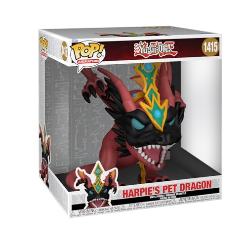 Funko POP! Jumbo: Yu-Gi-Oh! Harpie's Pet Dragon - Vinyl-Sammelfigur - Geschenkidee - Offizielle Handelswaren - Spielzeug Für Kinder Und Erwachsene - Anime Fans - Modellfigur Für Sammler Und Display von Funko