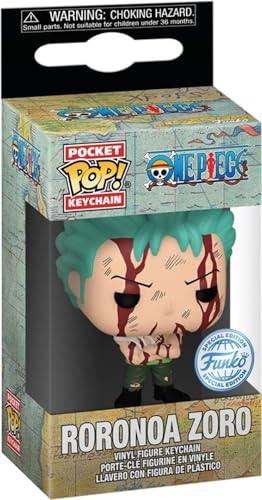 Funko POP! Keychain: OP - Roronoa Zoro Nothing Happened - One Piece - Collectable Vinyl Mini Figure Novelty Keyring - Stocking Filler - Gift Idea - Anime Fans - Minifigure von Funko