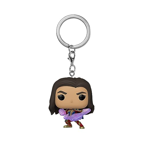 Funko POP! Keychain: The Marvels - Ms. Marvel - Neuartiger Schlüsselanhänger - Vinyl-Minifigur Zum Sammeln - Strumpffüller - Geschenkidee - Offizielle Handelswaren - Movies Fans - Minifigur von Funko