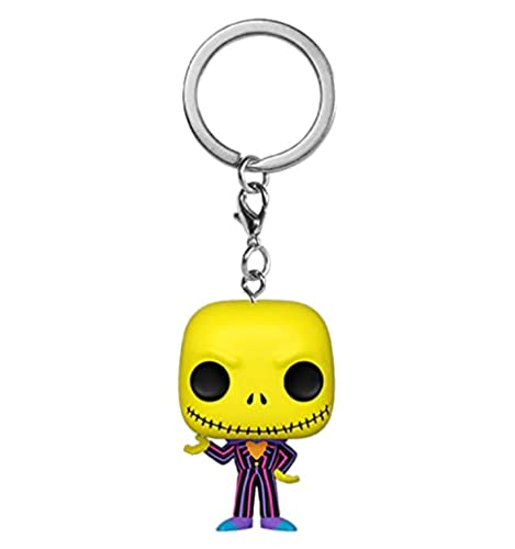 Funko Pop! Keychain: Disney The Nightmare Before Christmas - Blacklight - Jack Skellington - Neuartiger Schlüsselanhänger - Vinyl-Minifigur Zum Sammeln - Strumpffüller - Geschenkidee - Movies Fans Funko Pop! Keychain: Disney The Nightmare Before Christmas - Blacklight - Jack Skellington - Neuartiger Schlüsselanhänger - Vinyl-Minifigur Zum Sammeln - Strumpffüller - Geschenkidee - Movies Fans von Funko