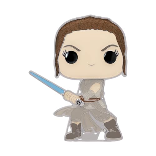 Loungefly POP! Large Enamel Pin STAR WARS: REY - Rey Emaille-Nadeln - Niedliche Brosche Zum Sammeln - Für Rucksäcke & Taschen - Geschenkidee - Offizielle Handelswaren - Movies Fans von Funko