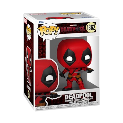 Funko POP! Marvel: Deadpool & Wolverine - Deadpool - Vinyl-Sammelfigur - Offizielle Handelswaren - Spielzeug Für Kinder und Erwachsene - Movies Fans - Modellfigur Für Sammler und Display von Funko