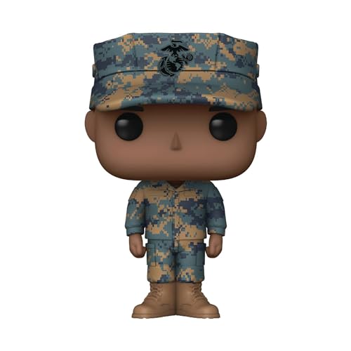Funko POP! Military: Marine Male - A - U.S. Marine Corps - Vinyl-Sammelfigur - Geschenkidee - Offizielle Handelswaren - Spielzeug Für Kinder und Erwachsene - Modellfigur Für Sammler und Display von Funko