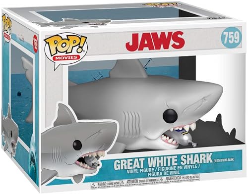 Funko POP! Movies Jaws with Diving Tank 6" - Vinyl-Sammelfigur - Geschenkidee - Offizielle Handelswaren - Spielzeug Für Kinder und Erwachsene - Movies Fans - Modellfigur Für Sammler und Display von Funko